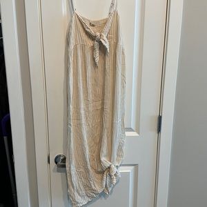 Billabong cream / white cover up maxi - medium